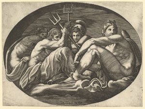 Plüton, Neptün, Minerva ve Apollo, Francesco P..., 1560