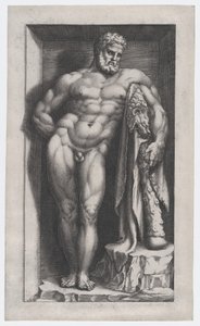 Farnese Herkül, 16. yüzyıl., 16. yüzyıl. by Giorgio Ghisi