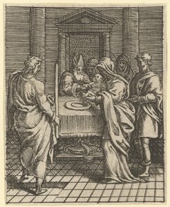 Acıların Bakiresi: Tapınaktaki Sunum, çevreleyen dokuz bölmeden biri..., 1575