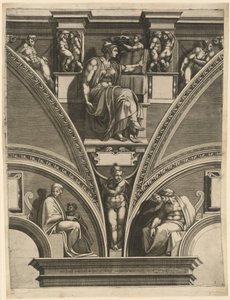 Eritreli Sibyl by Giorgio Ghisi after Michelangelo