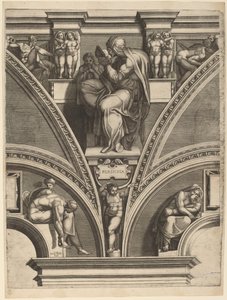Farsça Sibil by Giorgio Ghisi after Michelangelo