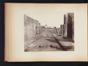 Pompeii'deki Strada della Abbondanza'nın görünümü, İtalya Strada della Abbondanza. Pompeii (nesne üzerindeki başlık)