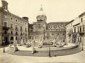Pretoria Çeşmesi, Palermo, İtalya, Giorgio Sommer tarafından fotoğraf by Giorgio Sommer