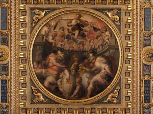 Santo Spirito ve Santa Croce Mahallelerinin Alegorileri by Giorgio Vasari