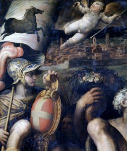 İtalya#39;nın Arezzo şehrinin alegorisi by Giorgio Vasari