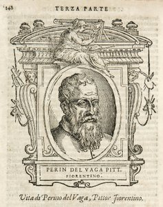 Milano, Braidense Kütüphanesi, Vite de piv excellent, Giorgio Vasari 1568, Perin del Vaga by Giorgio Vasari