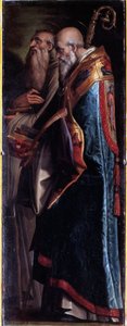 Aziz Benedict ve Romualdo (tuval üzerine yağlı boya by Giorgio Vasari