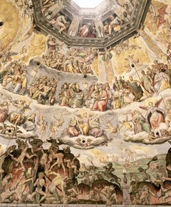 Son Yargı, Duomo kubbesinden detay, 1572-79 by Giorgio Vasari