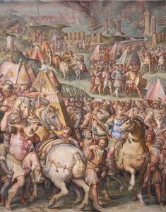 İmparator Maximilian, Livorno Kuşatması'nı kaldırdı, 1568-1571 by Giorgio Vasari