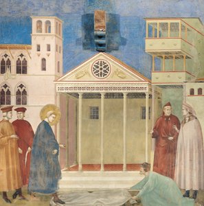 Aziz Francis Basit Bir Adam Tarafından Onurlandırıldı, 1297-99 by Giotto di Bondone