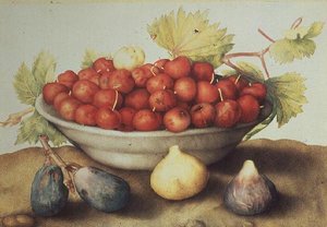 Bir Kase Kiraz ve İncir by Giovanna Garzoni