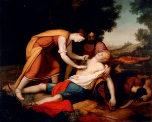 Erminia Tancred'i tedavi ediyor, yazan Gerolamo Costa (1777 -?) by Giovanni (1826-1903) Costa