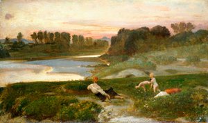 Çiftlikte akşam vakti, Nino Costa (1826-1903) olarak bilinen Giovanni.