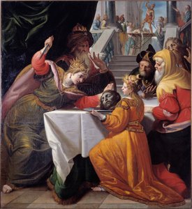 Gümüş bir tabakta Aziz John Baptist