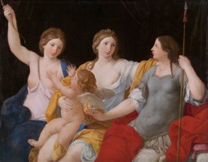 Cupid ile Venüs, Juno ve Minerva