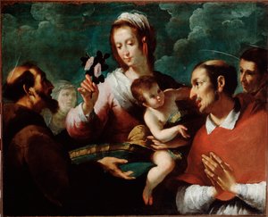 Charles Borromee ile Bakire ve Çocuk (Bakire ve Aziz Carlo Borromeo