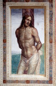 Mesih bir sütun ( Fresk by Giovanni Antonio Bazzi Sodoma