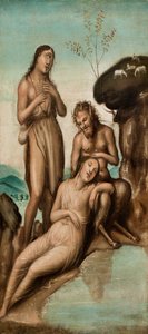 Galatea ve Acis'i keşfeden Polyphemus, 1500'den sonra (tuval üzerine yağlı boya) by Giovanni Antonio Bazzi Sodoma