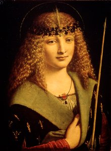 Bir Gençliğin Portresi, Aziz Sebastian, c1500 by Giovanni Antonio Boltraffio