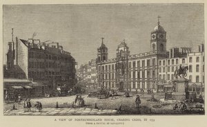 Northumberland Evi'nden Bir Görünüm, Charing Cross, 1753 by Giovanni Antonio Canal