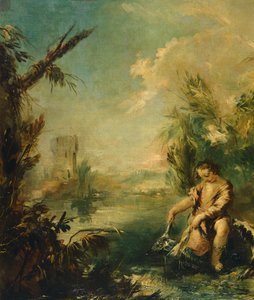 Tobias ve Balık Detayı by Giovanni Antonio Guardi