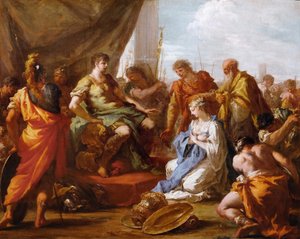 Barok: Kıta Scipio (Publius Cornelius Scipio Africanus, c. 235-183 BC) (Punic War) - Scipio Kıtası, Pellegrini, Giovanni Antonio (1675-1741), yaklaşık. 1718-1719. Tuval üzerine yağlıboya