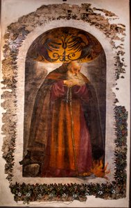 Aziz Antonio (tuval üzerine yağlı boya) by Giovanni Antonio Pordenone