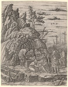 Üç Kuşla Gömme by Giovanni Antonio da Brescia, after Andrea Mantegna