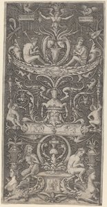 "Victoria Augusta" Yazılı Süs Paneli by Giovanni Antonio da Brescia after Nicoletto