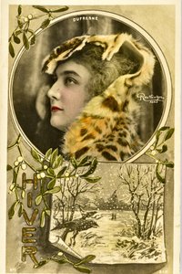 Kartpostal: Matmazel Dufresne Portresi, Müzik Salonu Sanatçısı by Phillipe de Marlier