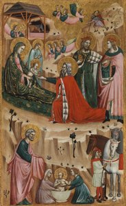 Doğuş ve Büyücülerin Tapınması, 1325-50 by Giovanni Baronzio da Rimini