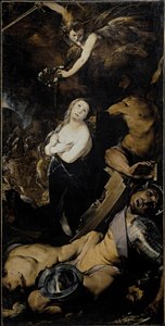 Aziz Catherine Şehitliği Cerano Tablosu (Giovan Battista Crespi) (1567 / 8-1632) Milano, Santa Maria presso San Celso İtalya
