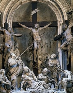 Tutku, Giovanni Battista Barberini (1625-1691 dolaylarında), 1339-1345, St. Augustine Kilisesi, Cremona, İtalya tarafından heykel grubu by Giovanni Battista Barberini