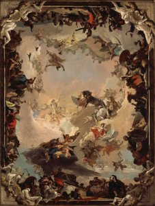 Gezegenler ve Kıtalar Alegorisi by Giovanni Battista Tiepolo