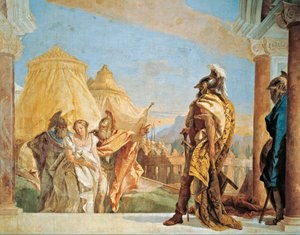 Eurybates ve Talthybius, Briseis'i Agamemnon'a götürüyor