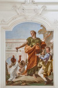 Hediye dağıtan cömertlik by Giovanni Battista Tiepolo