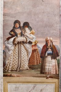 Misafir Pansiyonları, Sahte Gotik Mimarilerin Odası: "Bir Kış Yürüyüşü" by Giovanni Battista Tiepolo