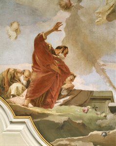 Varsayım, Giovanni Battista Tiepolo (1696-1770), fresk, Detay, Saflığın Hitabeti, Udine by Giovanni Battista Tiepolo