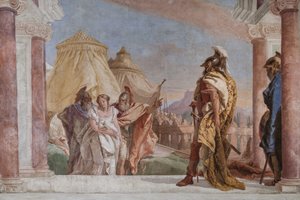 Eurybates ve Talthybius, Briseis'i Agamemnon'a götürüyor