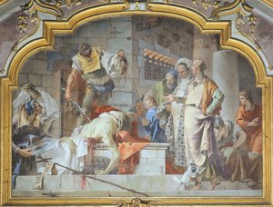 İtalya, Bergamo, Colleoni Şapeli, John Baptist'in Kafasının Kesilmesi