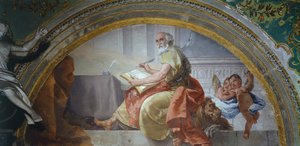 İtalya, Bergamo, Colleoni Şapeli, St Mark Evangelist by Giovanni Battista Tiepolo
