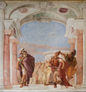 Minerva Aşil'i Agamemnon'u Öldürmekten Alıkoyuyor, Palazzina'daki İlyada Odasından