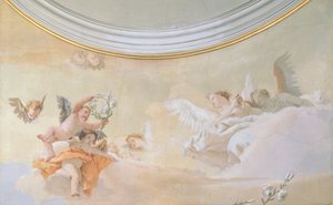 Varsayım, Giambattista Tiepolo (1696-1770), fresk, Detay, Saflığın Hitabeti, Udine by Giovanni Battista Tiepolo