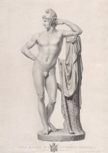Bir ağaç kütüğüne yaslanmış Paris, 1817. by Giovanni Battista Balestra
