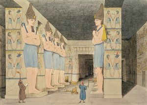 Giovanni Belzoni tarafından keşfedilen, Augustine Aglio (1777-1857) tarafından kazınmış, Nubia, Ybsombul