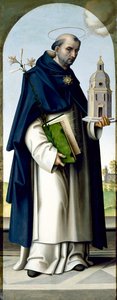 Aziz Thomas Aquinas, 1512-16 (panelde tempera) by Giovanni Battista Bertucci