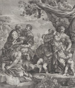 Kurbanlık bir kuzu ile alegorik sahne, 1640-70.