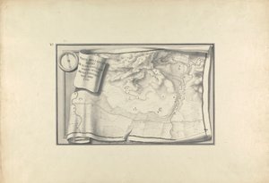 1750'de Hala Var Olan Eski Binaların İzleriyle Sardeis Harabelerinin Planı by Giovanni Battista Borra