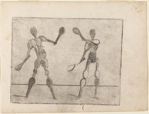 "Bizzarie di çeşitli Figürler"den by Giovanni Battista Bracelli
