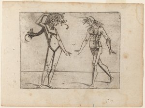 "Bizzarie di çeşitli Figürler"den by Giovanni Battista Bracelli